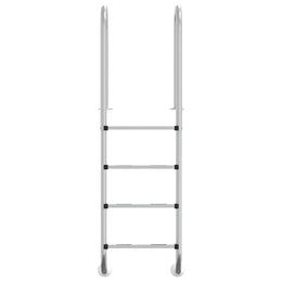 vidaXL Pool-Leiter 54x38x184,5 cm Edelstahl 304