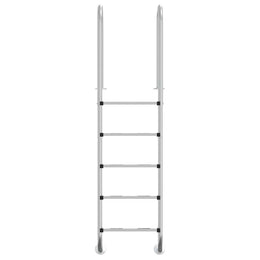 vidaXL Pool-Leiter 54x38x211 cm Edelstahl 304