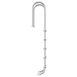 vidaXL Pool-Leiter 54x38x211 cm Edelstahl 304