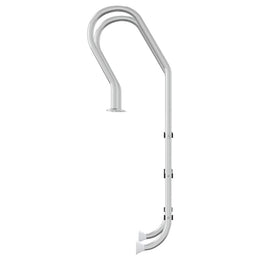 vidaXL Pool-Leiter 54x38x158 cm Edelstahl 304