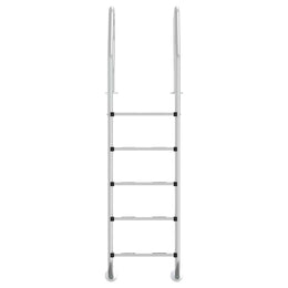 vidaXL Pool-Leiter 54x38x211 cm Edelstahl 304