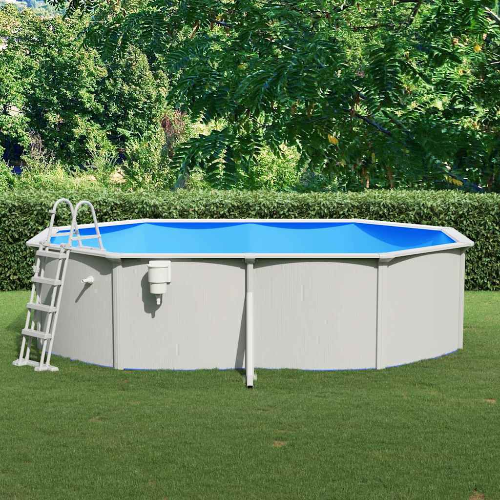 vidaXL Pool mit Sicherheitsleiter 490x360x120 cm