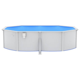 vidaXL Pool mit Sandfilterpumpe und Leiter 490x360x120 cm