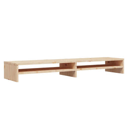 Monitorerhöhung 100 × 24 × 13 cm aus unbehandeltem massivem Kiefernholz
