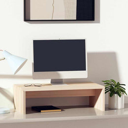 Monitorständer 50x27x15 cm Massivholz