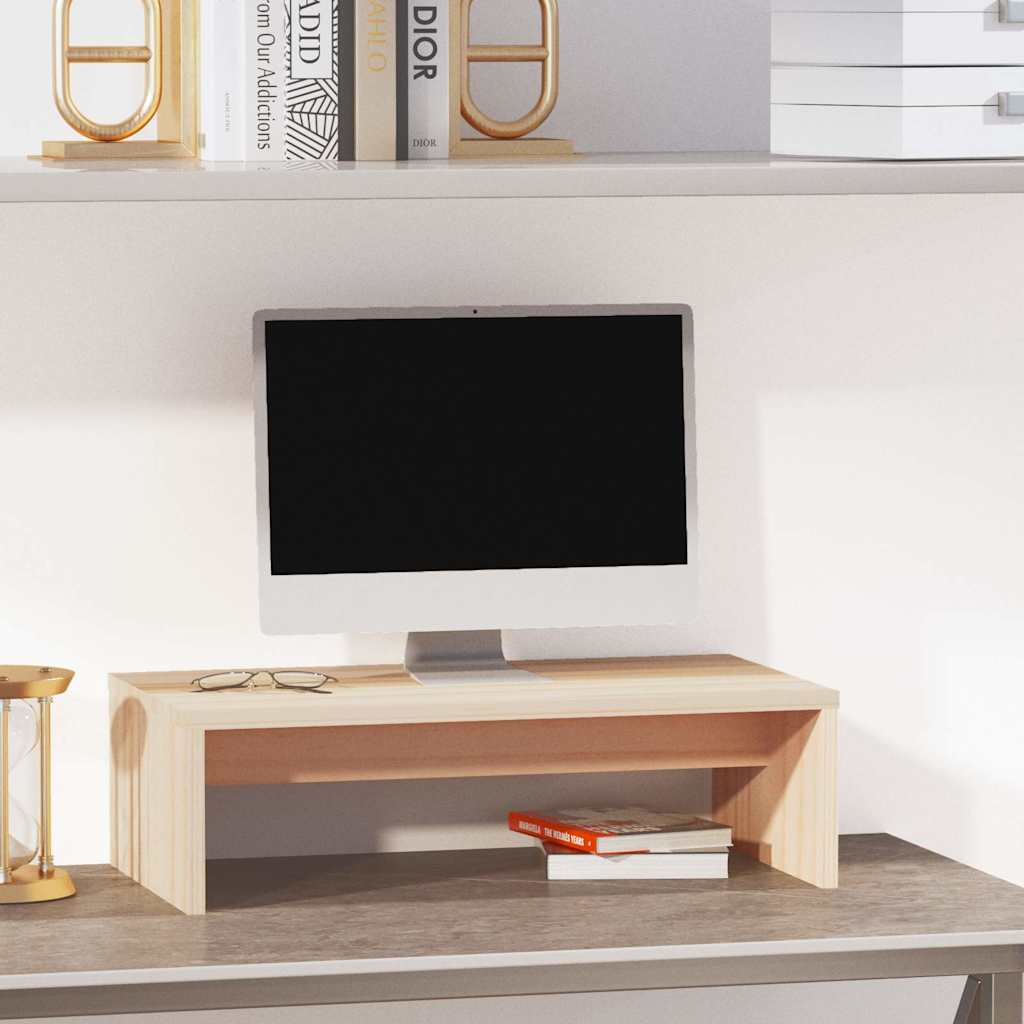 Monitorständer 50x27x15 cm Massivholz