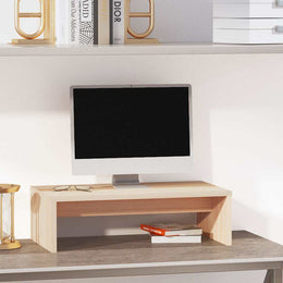 Monitorständer 50x27x15 cm Massivholz