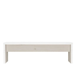 Monitorständer Weiß 50x27x15 cm Massivholz