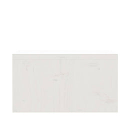 Monitorständer Weiß 50x27x15 cm Massivholz