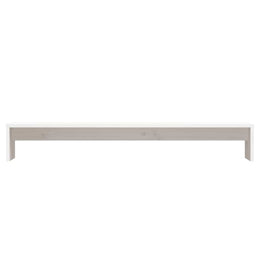 Monitorerhöhung 100 × 27 × 15 cm aus Kiefer-Massivholz - Weiß