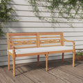 Batavia-Bank mit Kissen 150 cm Massivholz Teak