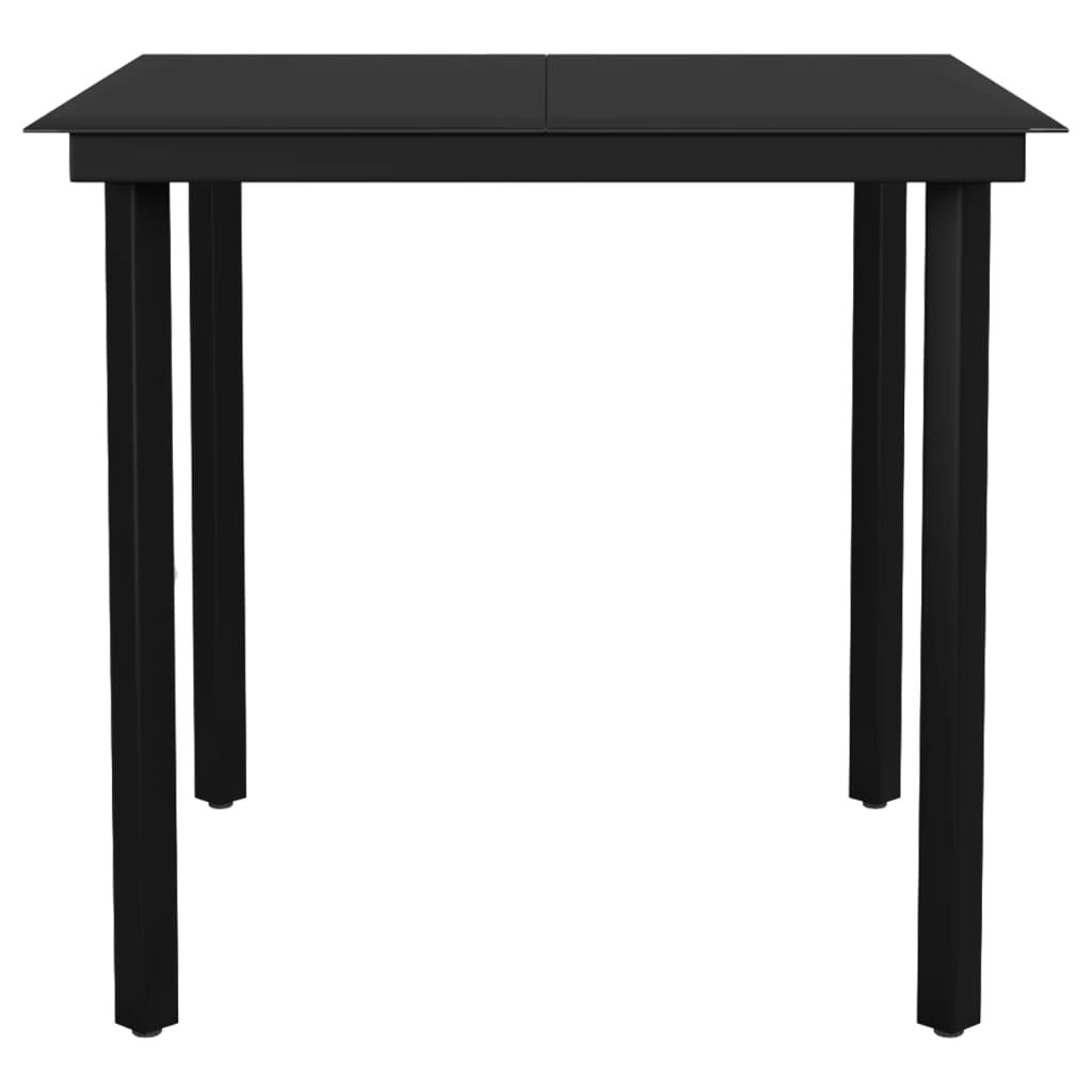 5-tlg. Garten-Essgruppe Schwarz