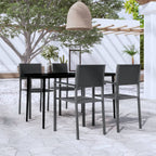 5-tlg. Garten-Essgruppe Schwarz