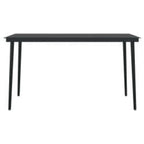 5-tlg. Garten-Essgruppe mit Kissen Schwarz