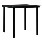 5-tlg. Garten-Essgruppe mit Kissen Schwarz