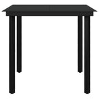 3-tlg. Garten-Essgruppe mit Auflagen Poly Rattan und Glas