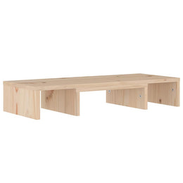 Monitorerhöhung 60 × 24 × 10,5 cm aus unbehandeltem massivem Kiefernholz