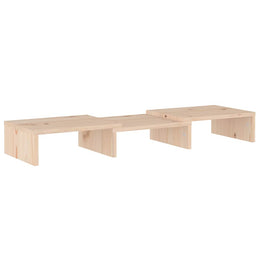 Monitorerhöhung 60 × 24 × 10,5 cm aus unbehandeltem massivem Kiefernholz