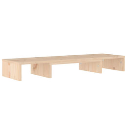 Monitorerhöhung 80 × 24 × 10,5 cm aus unbehandeltem massivem Kiefernholz