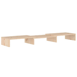 Monitorerhöhung 80 × 24 × 10,5 cm aus unbehandeltem massivem Kiefernholz