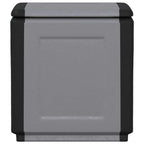 Garten-Aufbewahrungsbox 54x53x57 cm 130 L Dunkelgrau Schwarz