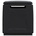 Garten-Aufbewahrungsbox 54x53x57 cm 130 L Dunkelgrau Schwarz