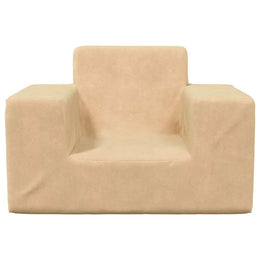 vidaXL Kindersofa Creme Weich Plüsch