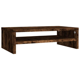 Monitorerhöhung 42 × 24 × 13 cm aus Holzwerkstoff - Räuchereiche