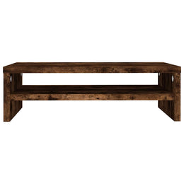 Monitorerhöhung 42 × 24 × 13 cm aus Holzwerkstoff - Räuchereiche