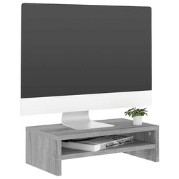 Monitorerhöhung 42 × 24 × 13 cm aus Holzwerkstoff - Grau Sonoma