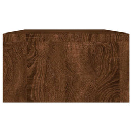 Monitorerhöhung 100 × 24 × 13 cm aus Holzwerkstoff - Braun Eichen-Optik