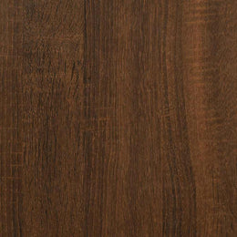 Monitorerhöhung 100 × 24 × 13 cm aus Holzwerkstoff - Braun Eichen-Optik