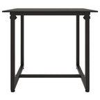 3-tlg. Garten-Lounge-Set mit Kissen Schwarz Poly Rattan