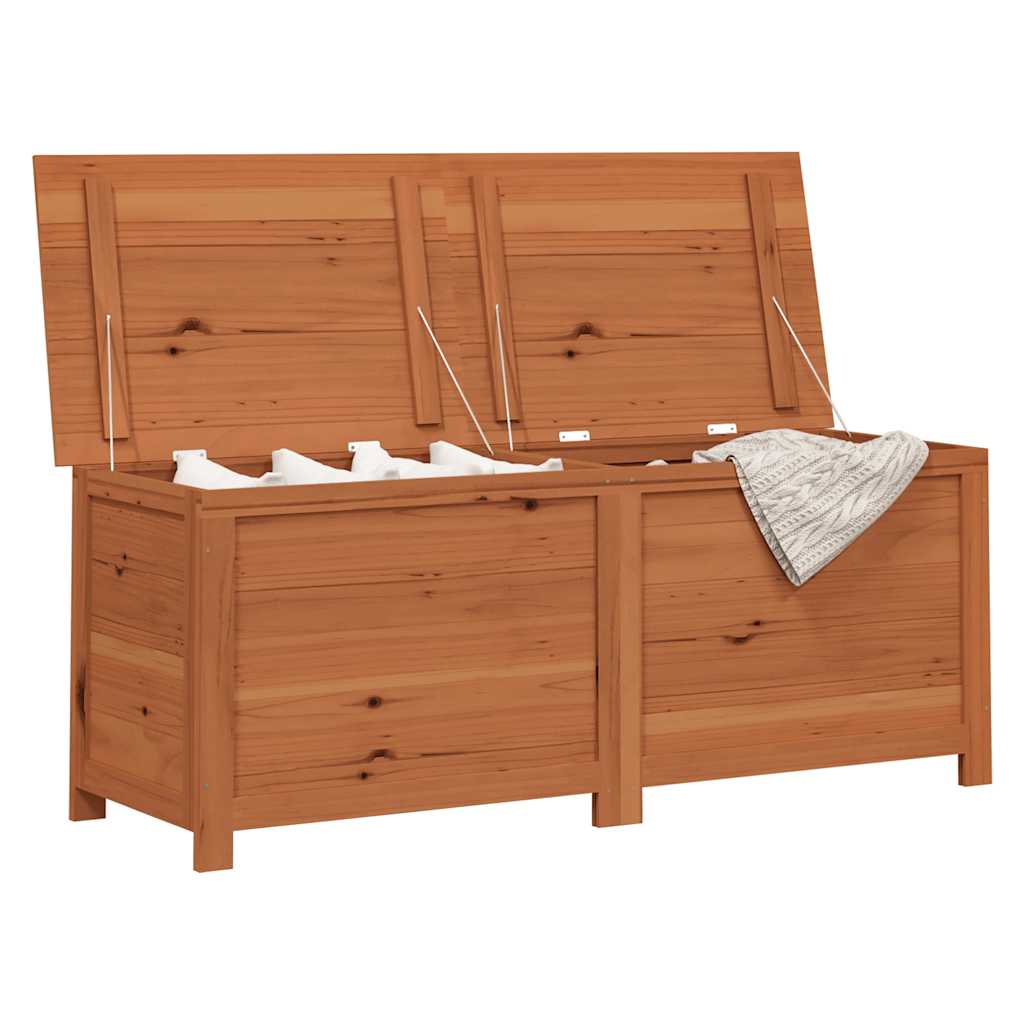 Outdoor-Kissenbox Braun 150x50x56 cm Massivholz Tanne