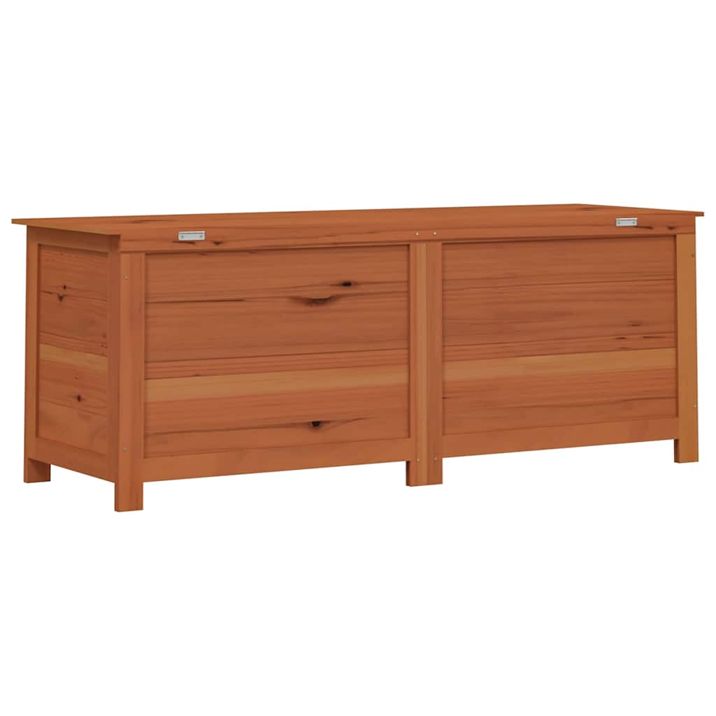 Outdoor-Kissenbox Braun 150x50x56 cm Massivholz Tanne