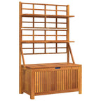 Truhe mit Rankgitter 99x50x160 cm Massivholz Akazie