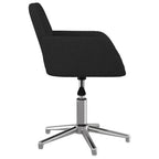 Esszimmerstühle 2 Stk. Drehbar Schwarz Stoff