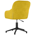 Esszimmerstühle 2 Stk. Drehbar Gelb Samt