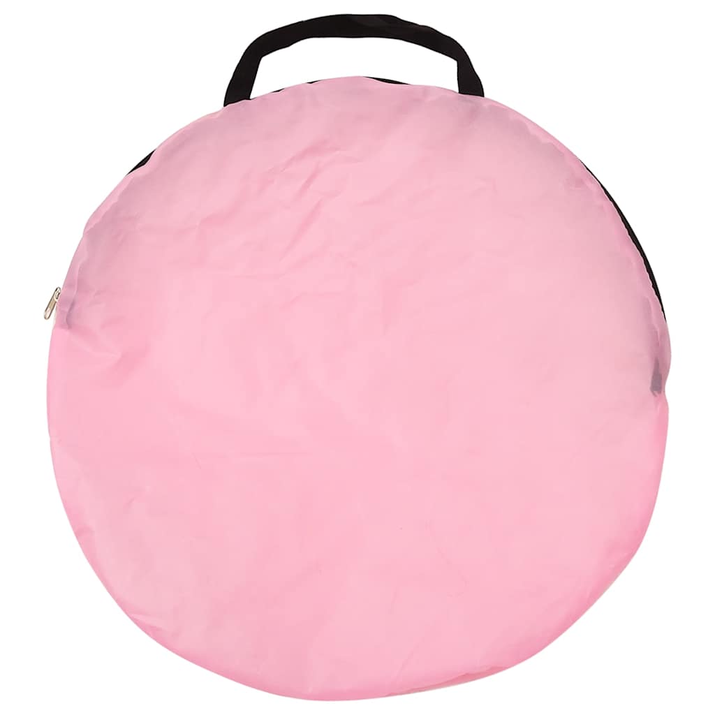 Kinder-Spielzelt mit 250 Bällen Rosa 100x100x127 cm