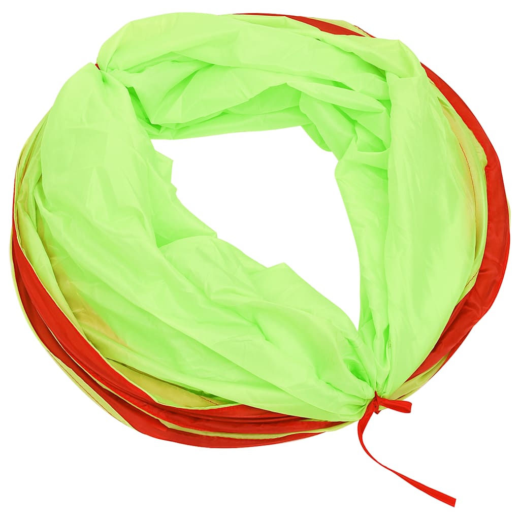 Spieltunnel mit 250 Bällen Grün 175 cm Polyester