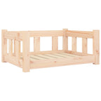 Hundebett 65,5x50,5x28 cm Massivholz Kiefer