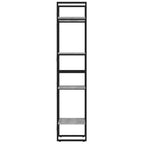 Bücherregal 4 Fächer Grau Sonoma 40x30x140 cm Holzwerkstoff