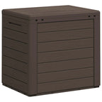 Gartentruhe Braun 58,5x46x55 cm Polypropylen