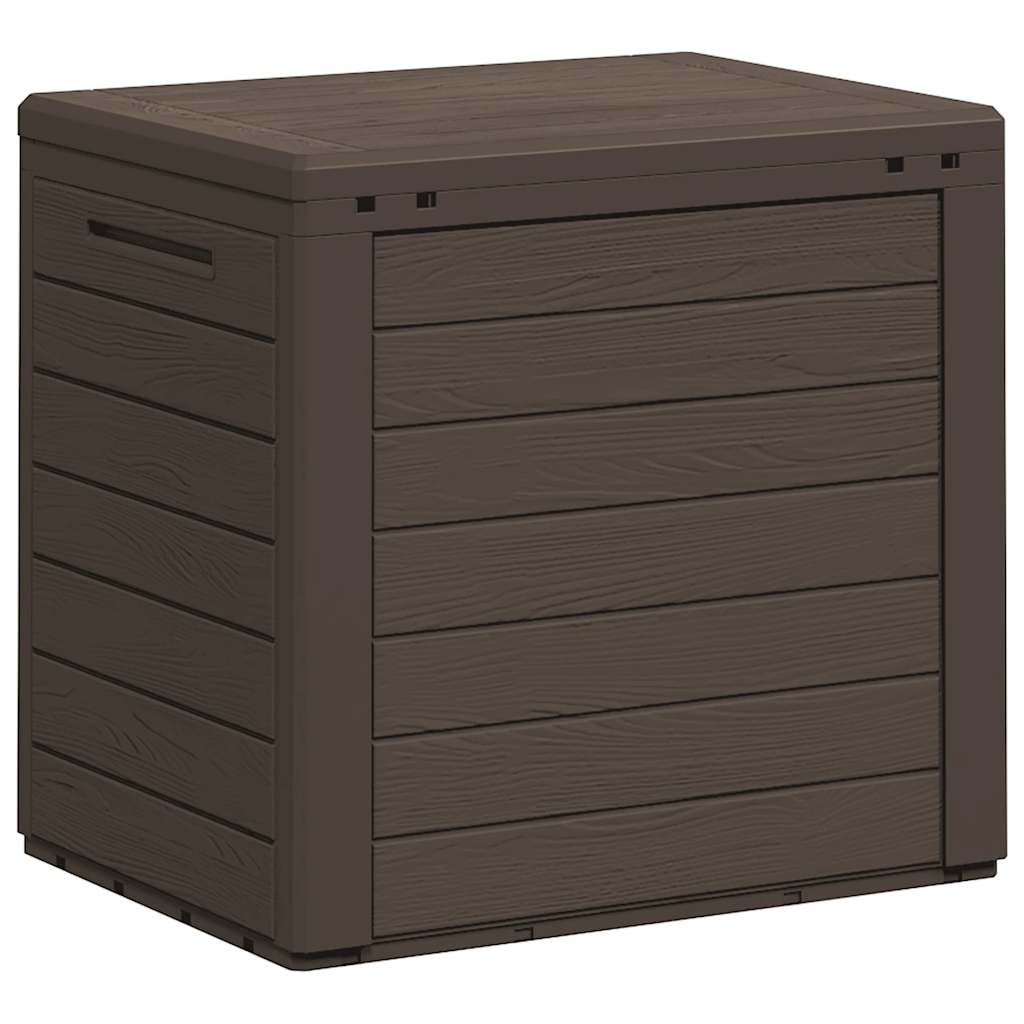 Gartentruhe Braun 58,5x46x55 cm Polypropylen