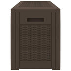 Gartentruhe Braun 119x48x60 cm Polypropylen