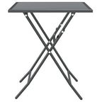 3-tlg. Garten-Essgruppe Streckmetall Anthrazit