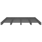 Palettenbett Grau 120x200 cm Massivholz Kiefer