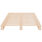Palettenbett 90x190 cm Massivholz Kiefer
