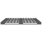 Palettenbett Grau 120x190 cm Massivholz Kiefer
