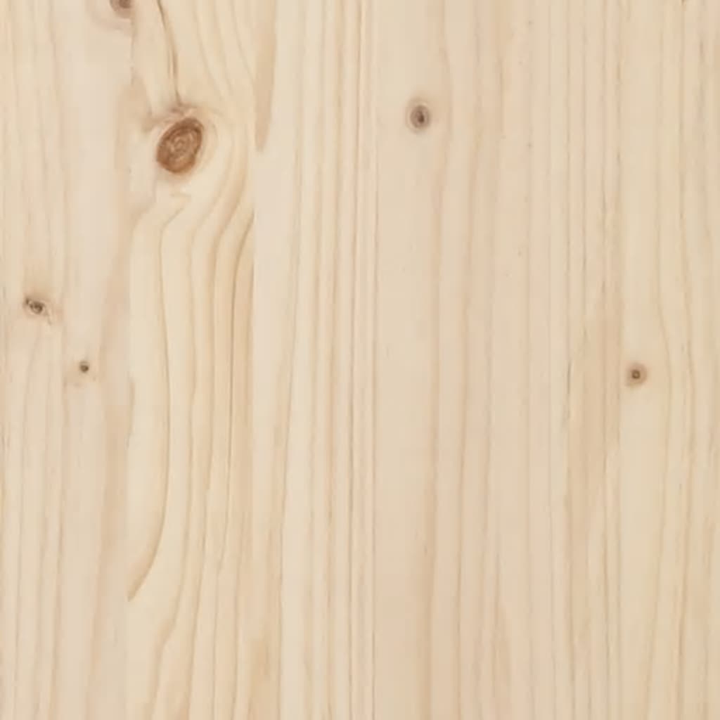 Palettenbett 140x190 cm Massivholz Kiefer